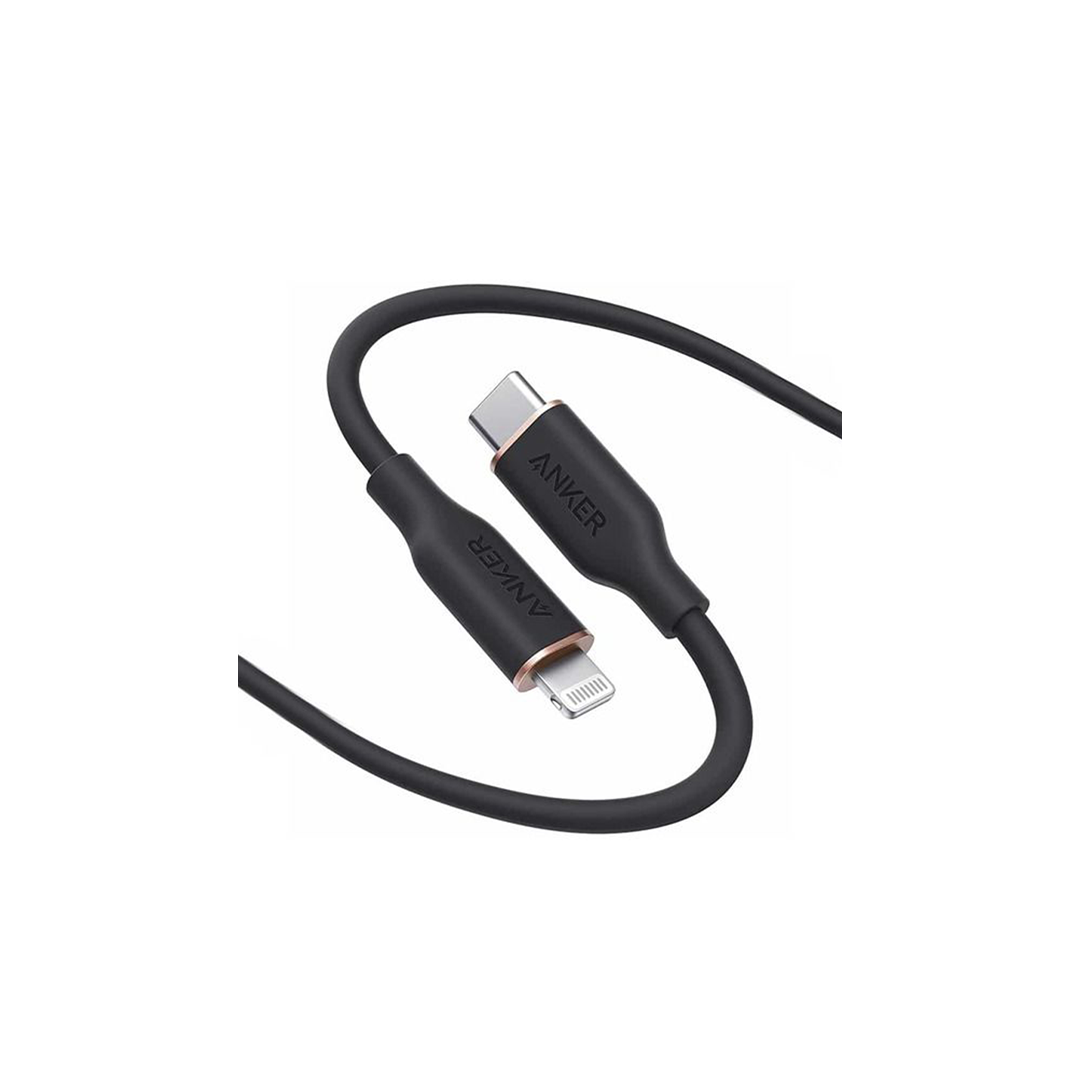 Anker Cable PowerLine III Flow USB-C To Lightning 3 Ft. - Black Anker Cable PowerLine III Flow USB-C To Lightning 3 Ft. - Black